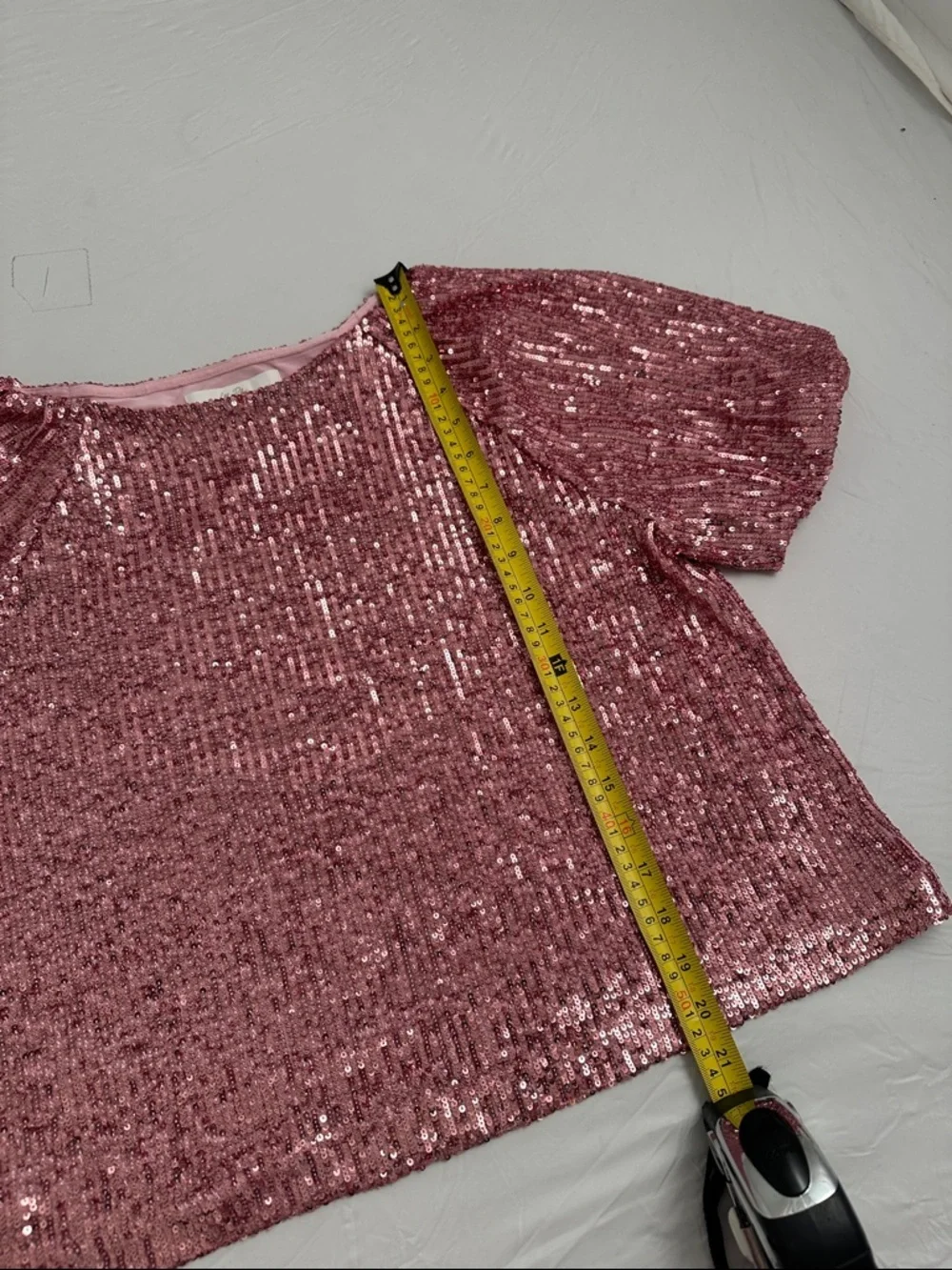 Lilly Pulitzer Cressida Conch Shell Pink Treasure sequin knit top - Picture 7 of 11